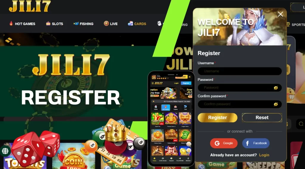 Register Jili7 Casino