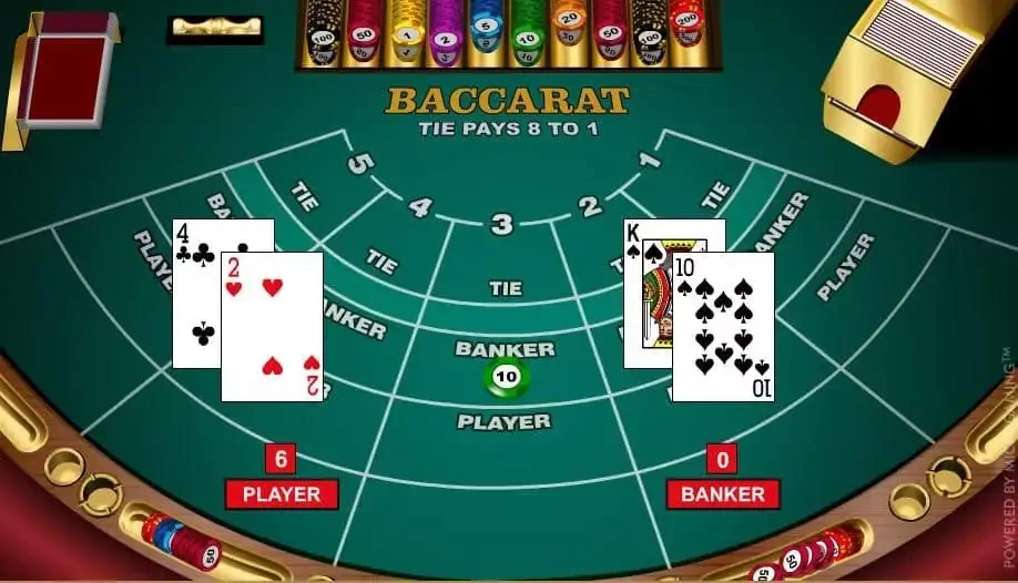 Specific instructions for playing Baccarat Jili7